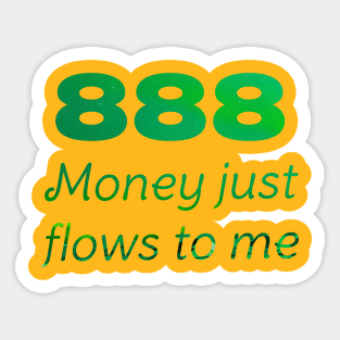 888 money flows Sticker